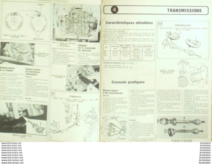 Revue Technique Automobile Renault 5 Supercina Ford Fiesta  #458