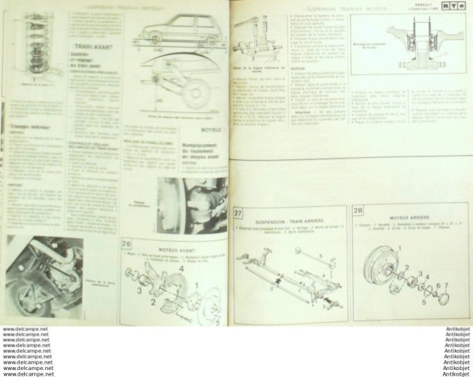 Revue Technique Automobile Renault 5 Supercina Ford Fiesta  #458