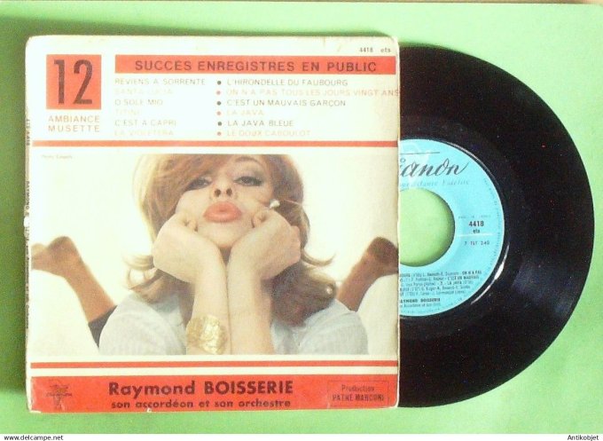 Boisserie Raymond 45T EP L'hirondelle du faubourg (languette) 1965