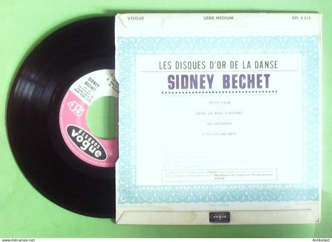 Bechet Sidney 45T EP Dans les rues d'Antibes 1955