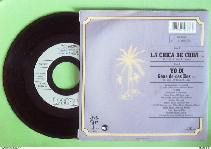 Lavil Philippe 45T SP La chica de Cuba 1989