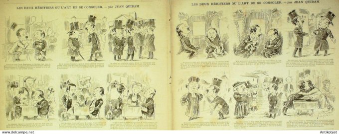 La Caricature 1881 n°  54 En carnaval Loys Calendrier Robida