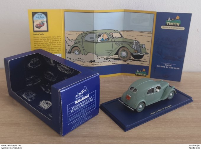 Tintin Au pays de l'Or noir Lancia Aprilia de l'Emir 1939 Atlas 1:43