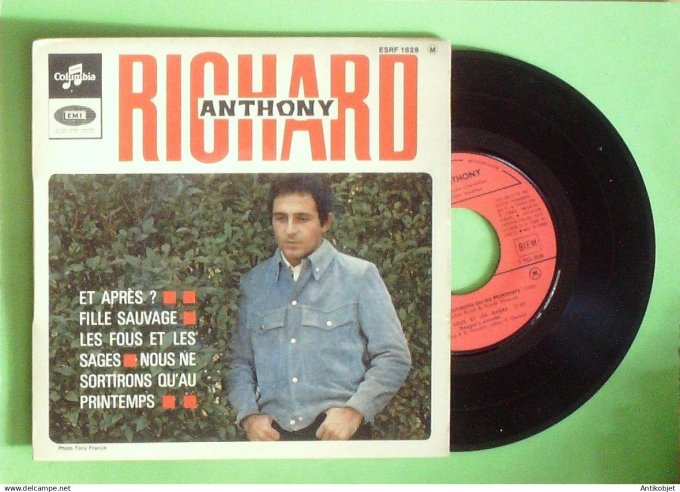 Anthony Richard 45T EP Fille sauvage 1967