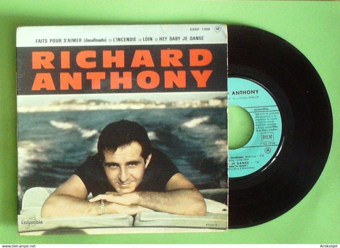 Anthony Richard 45T EP Faits pour s'aimer 1962