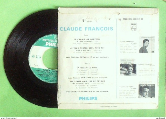 François Claude 45T EP Si j'avais un marteau 1965