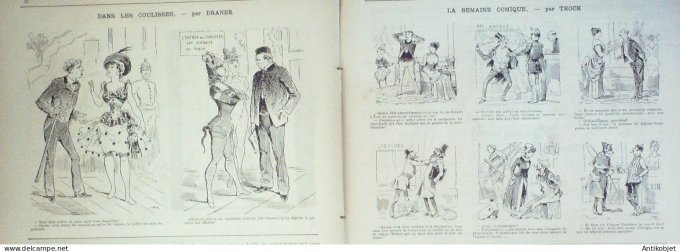 La Caricature 1886 n°316 Chez Metra Sorel Gino Gommeux Job Frasqueville Trock Draner