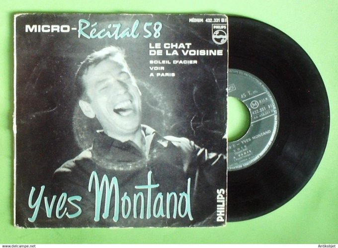 Montand Yves 45T EP Le chat de la voisine 1960