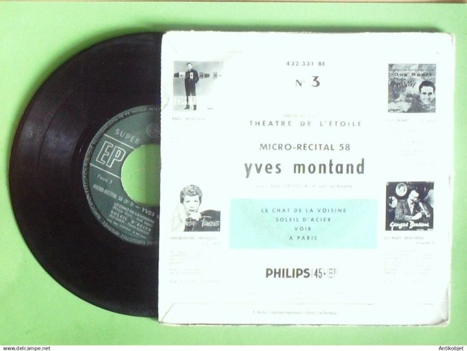 Montand Yves 45T EP Le chat de la voisine 1960