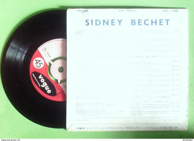 Bechet Sidney 45T EP Summertime 1955