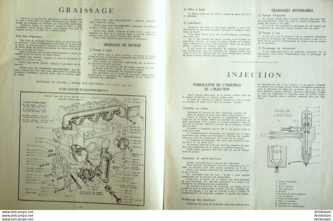 Revue Technique Automobile Moteur Diesel Dog 4 Cyl  Dynamol 21#1948