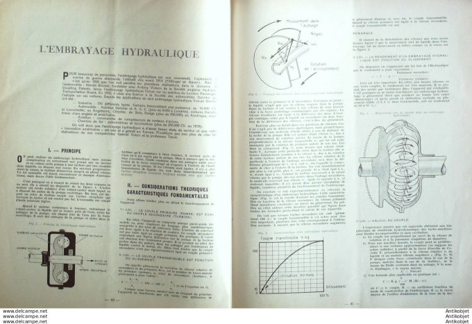 Revue Technique Automobile Moteur Diesel Dog 4 Cyl  Dynamol 21#1948