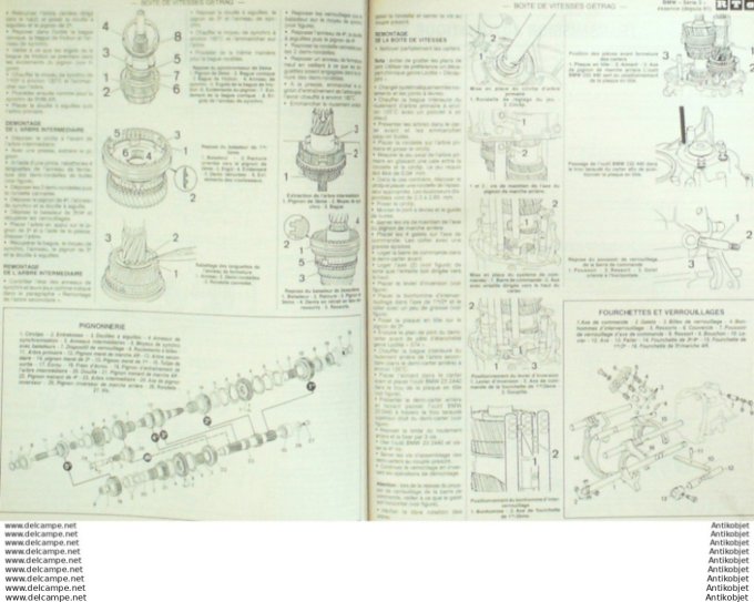 Revue Technique Automobile Bmw série 3 Opel Vestra 1991  #543