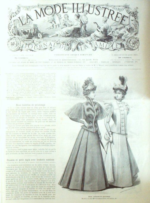 Journal Mode illustrée 1897 #  8 Toilettes de printemps