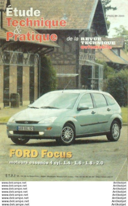 Revue Technique Automobile Ford Focus étude #631