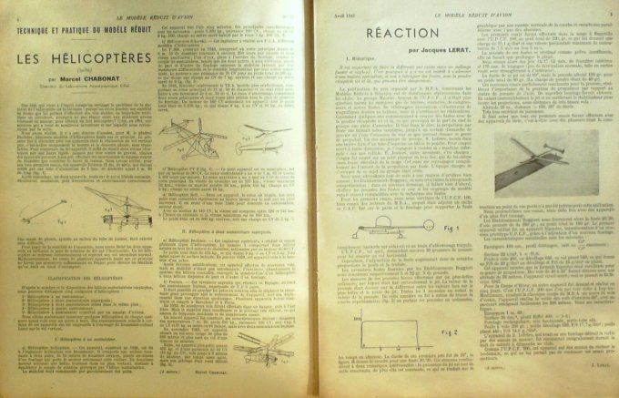 Le Modèle Réduit d'Avion 1945 # 77 Modèles à fusée plan du Bell P63 Kingcobra Hélicoptères Réaction 