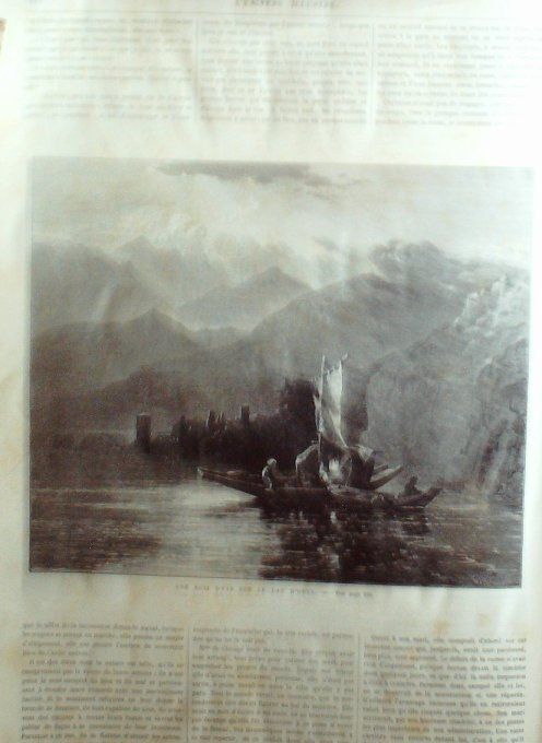 L'Univers illustré 1874 #1005 Italie Lac Orta Fontainebleau (77) Jules Janin