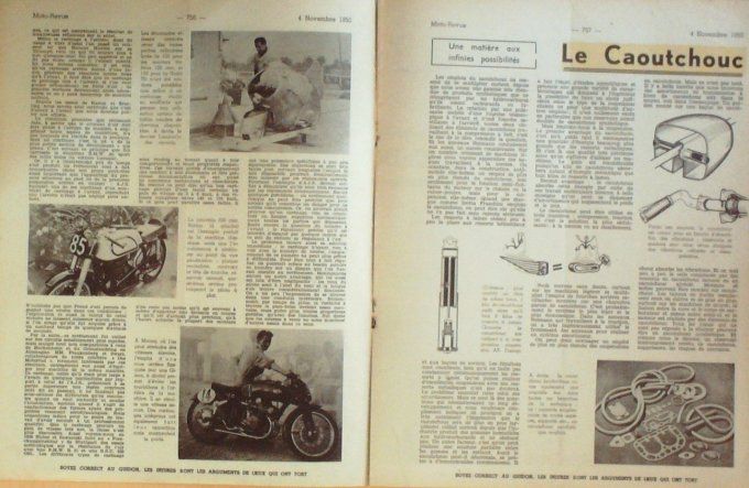 Moto Revue 1950 n°1005 Carenage Douglas 250 Ardie 250 Horex Regina 350