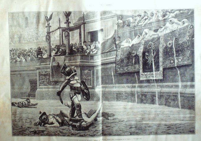 L'Univers illustré 1874 #1007 Belfort (90) Peà±a De Muro Concha Atocha Gérome Gladiateurs Russie Mos