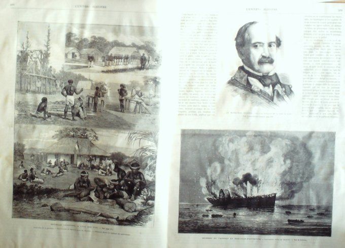 L'Univers illustré 1874 #1009 Londres Cremorne àŽle Des Pins Fontaine De Vaucluse Sorgue (84) Kachga