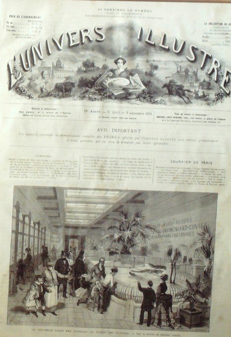 L'Univers illustré 1874 #1015 Ouzbekistan Khiva Spitzberg Guernesey Port St-Pierre Chà¢teau Cornet