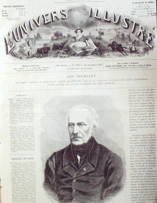 L'Univers illustré 1874 #1017 île & Fort Sainte-Marguerite (22)  Arras (62) Lille (59)