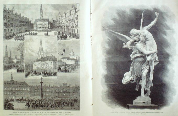 L'Univers illustré 1874 #1017 île & Fort Sainte-Marguerite (22)  Arras (62) Lille (59)