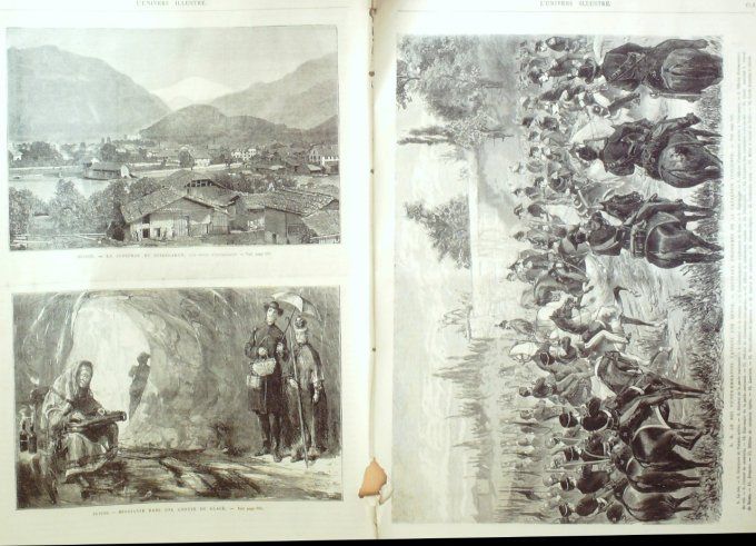 L'Univers illustré 1874 #1023  Suisse Unterseen Cidre Normandie Chine Rambouillet Interlaken Uniform