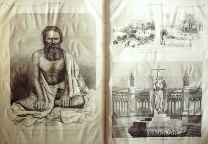 L'Univers illustré 1874 #1030 Egypte Boulaq Inde Cawnpore Fakir Maharajah Nana-Sahib Espagne Estella