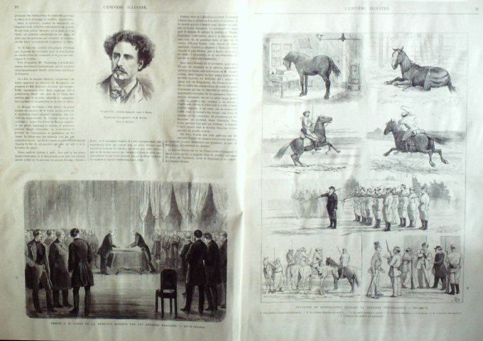 L'Univers illustré 1875 #1033 Argentine Buenos-Aires Alphonse II Honk-Kong typhon 