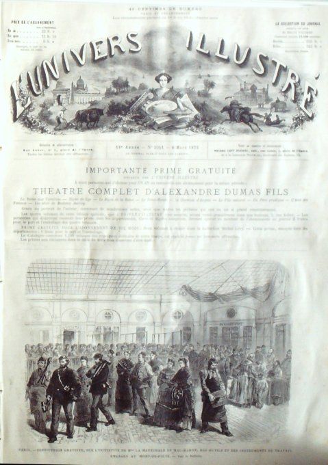 L'Univers illustré 1875 #1041 Géorgie Tiflis Montagnards Hôtel Dieu Corot