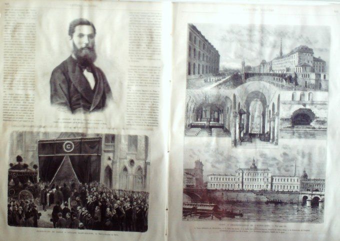 L'Univers illustré 1875 #1041 Géorgie Tiflis Montagnards Hôtel Dieu Corot