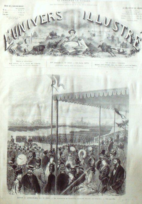 L'Univers illustré 1875 #1056 Montmartre Londres Opéra Ceylan île Italie Ferrare Pavie