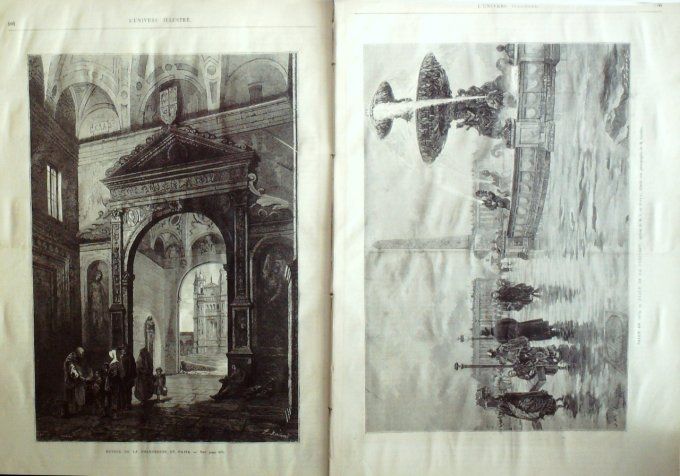 L'Univers illustré 1875 #1057 Italie Frascati Rouen (76) Boïeldieu Irlande Antrim Blois (41)