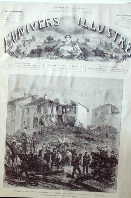 L'Univers illustré 1875 #1059 Toulouse (31) Espagne Estella Italie Dalmatie Cattaro Raguse 