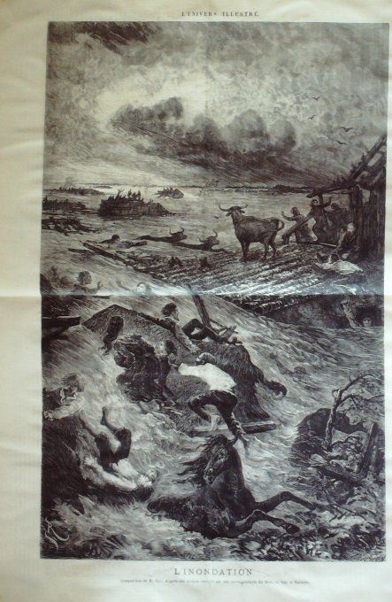 L'Univers illustré 1875 #1059 Toulouse (31) Espagne Estella Italie Dalmatie Cattaro Raguse 