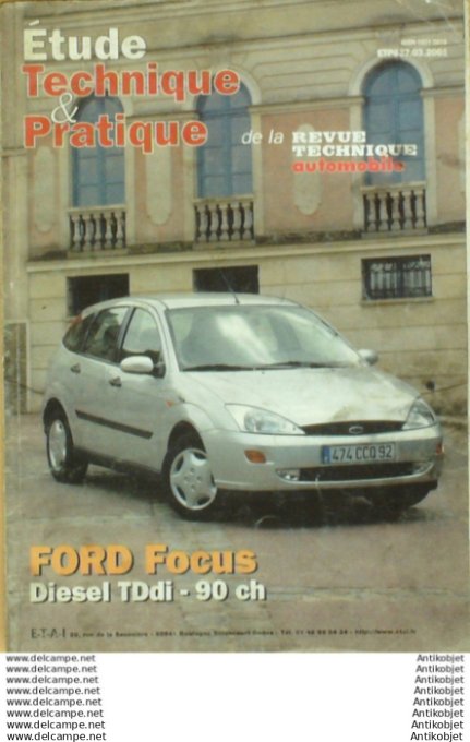 R.T Automobile Ford Focus étude # 637.03