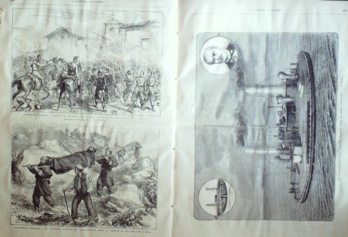 L'Univers illustré 1875 #1061 Maisons-Laffitte (78) Zanzibar Syed Barghash Ben Saïd Amboise  (37)