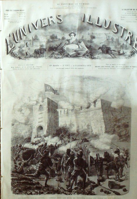 L'Univers illustré 1875 #1067 Calais (62) Japon Bac Cambodge Pavillon du Roi 