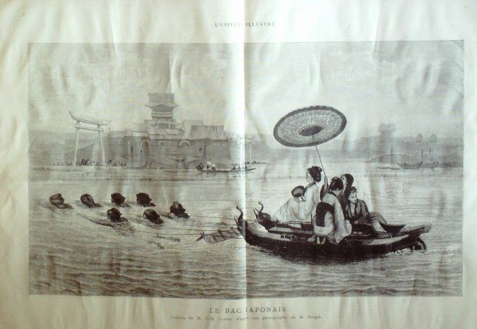 L'Univers illustré 1875 #1067 Calais (62) Japon Bac Cambodge Pavillon du Roi 