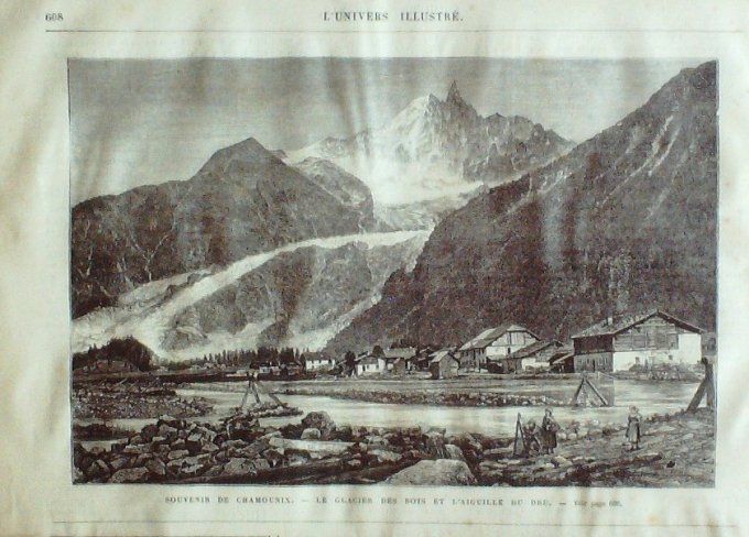 L'Univers illustré 1875 #1069 St-Malo Combourg (35) Fantasia Turque Chamonix (73)