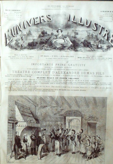 L'Univers illustré 1875 #1074 Carpeaux la chasse Herzégovie Trérinje Nicksich