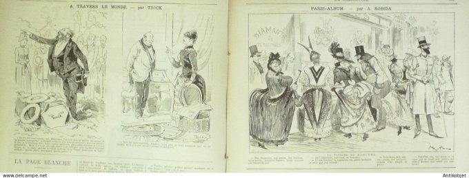 La Caricature 1885 n°307 Chasse à courre Job De Freycinet par Luque Pille Trock