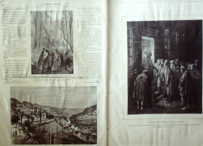 L'Univers illustré 1875 #1082 Montélimart (26) Ceylan îles Westminster Vincennes (94) Plombières (88