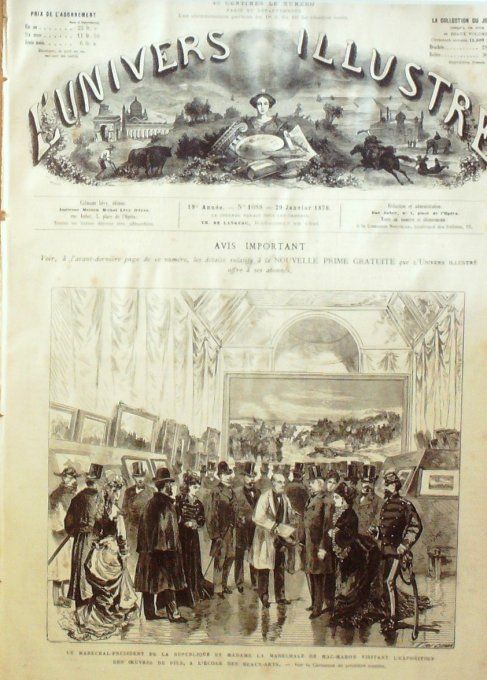 L'Univers illustré 1876 #1088 Groenland Frédérick-Lemaitre Egypte Alexandrie Ghezireh Caire Lisbonn 