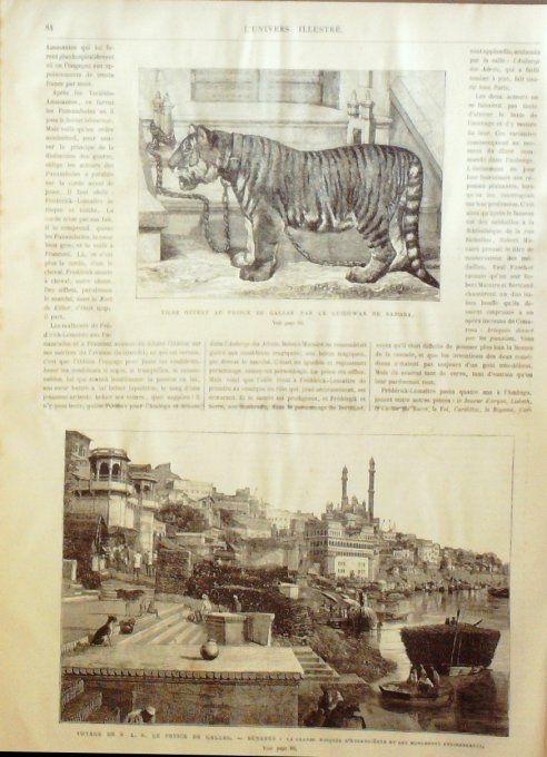 L'Univers illustré 1876 #1089 Inde Bénarès Frédérick-Lemaitre Dunkerque (62) îles Fidji Viti-Levou