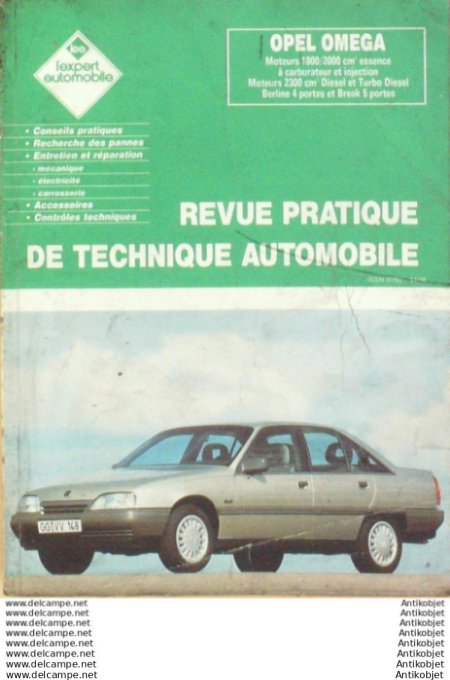 Revue Technique Automobile Opel Omega L'expert #482