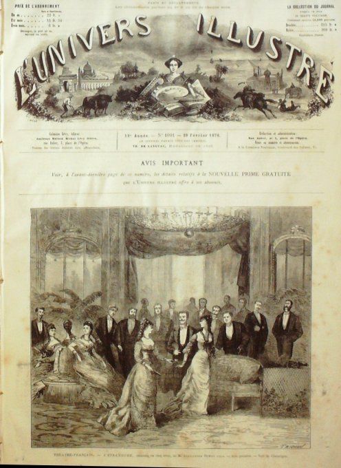 L'Univers illustré 1876 #1091 St-Etienne (42) Houillères Inde Bénarès Egypte Jebel-Serbal mont Sinaï