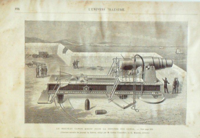 L'Univers illustré 1876 #1097 Streeple-Chase Inde Baroda Palais Guicowar fort Gwalior canon Krupp