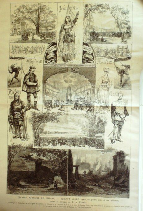 L'Univers illustré 1876 #1098 Inde Delhi Princes Jeanne'D'Arc Tibet Himalaya   